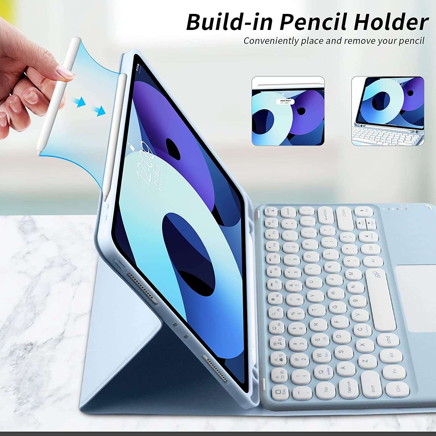 iPadケース　アイパッド第10世代用キーボード付き保護ケース
