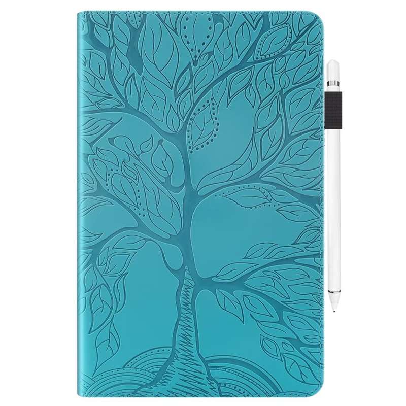 iPadケース　 樹木柄浮き彫りタブレットケース