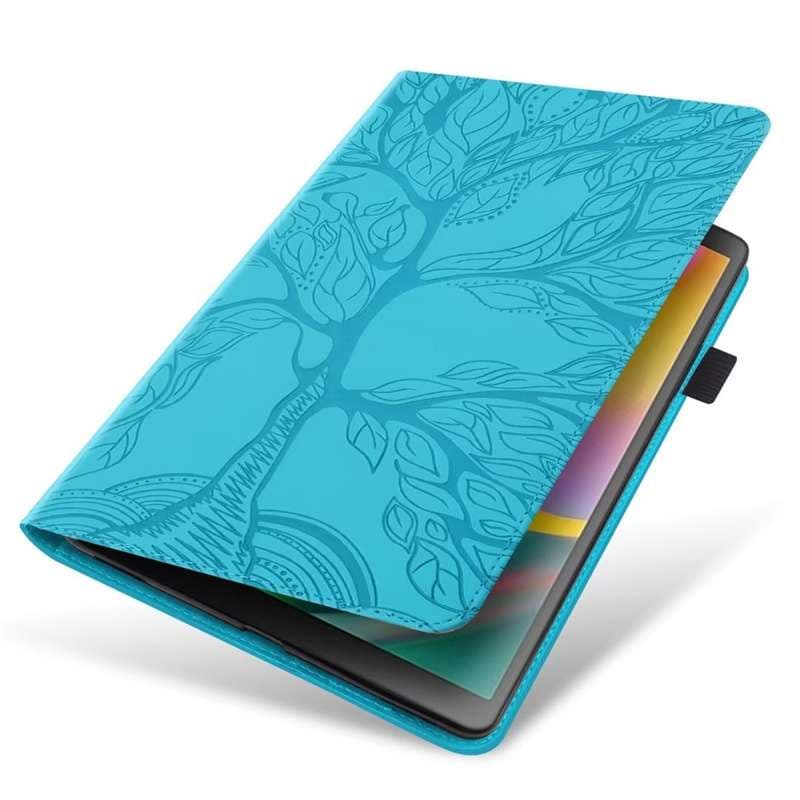 iPadケース　 樹木柄浮き彫りタブレットケース