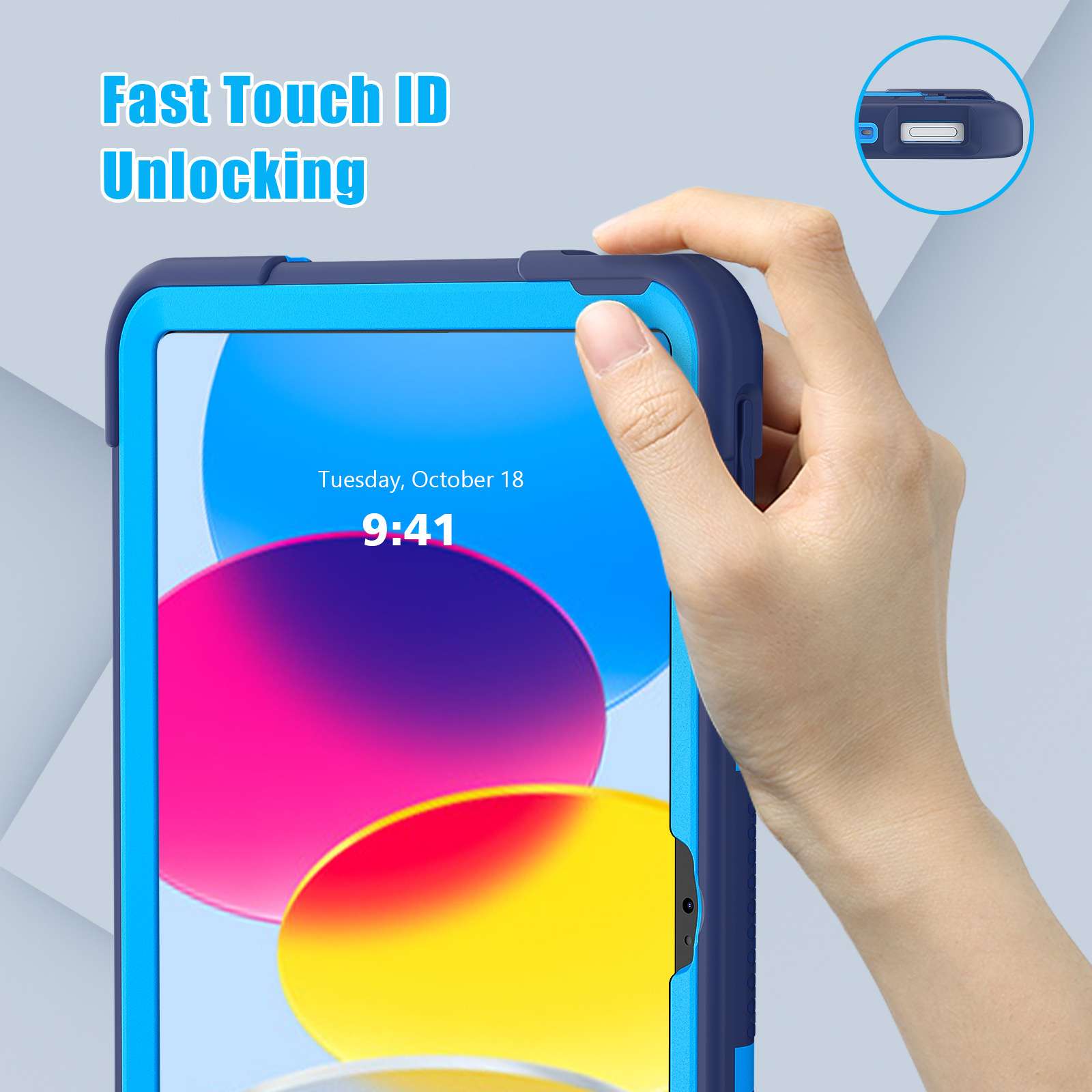 iPadケース　 頑丈保護 多機能タブレットケース