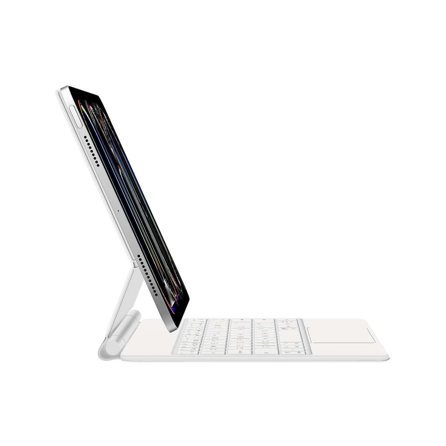 iPadケース　虹色デザイン アイパッドエア用キーボード付きケース