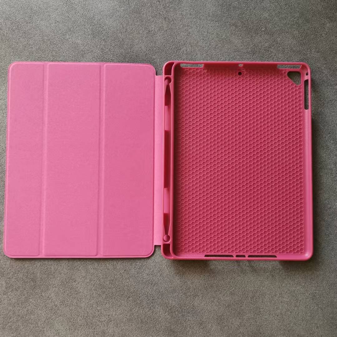 ipadカバー 三つ折りスタンド機能付き多機能保護カバー