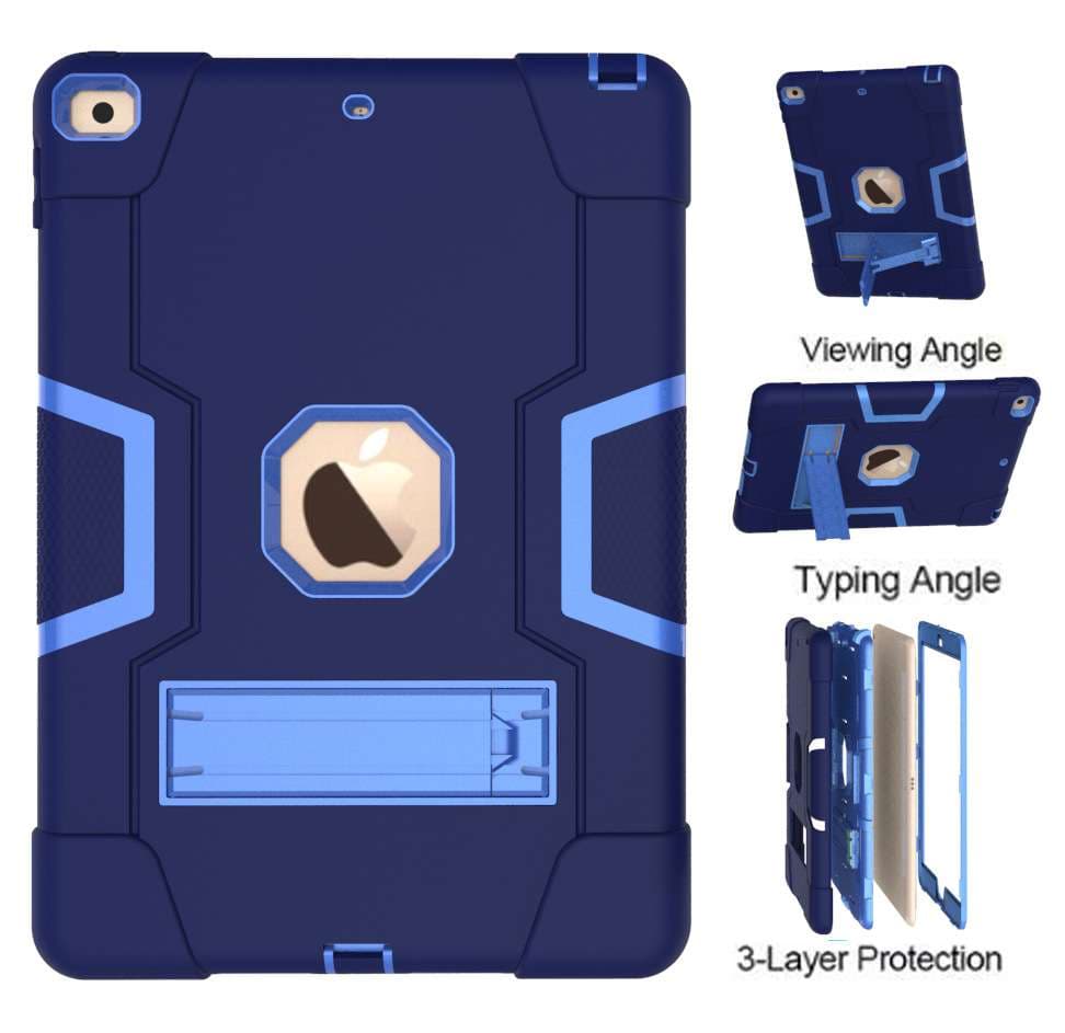 iPadケース　耐衝撃スタンド機能付きiPad第8世代保護ケース