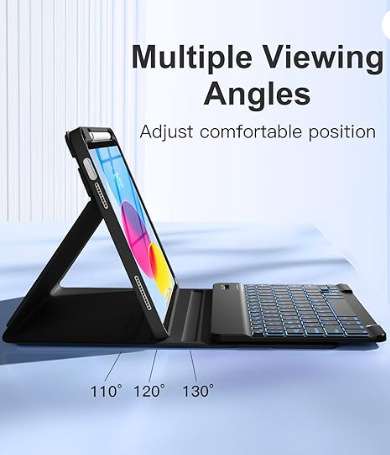iPadケース　iPad用キーボード付き保護カバースタンド