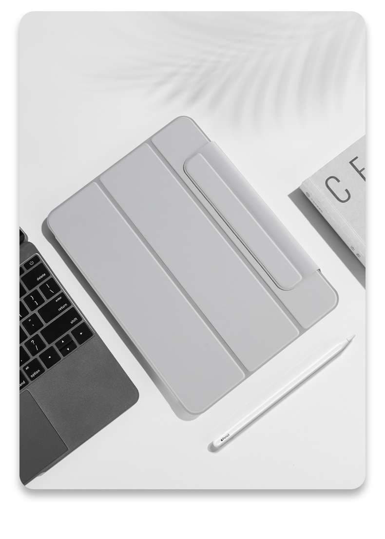 iPadケース　薄型スリム 縦置き対応 アイパッドエア用ケース