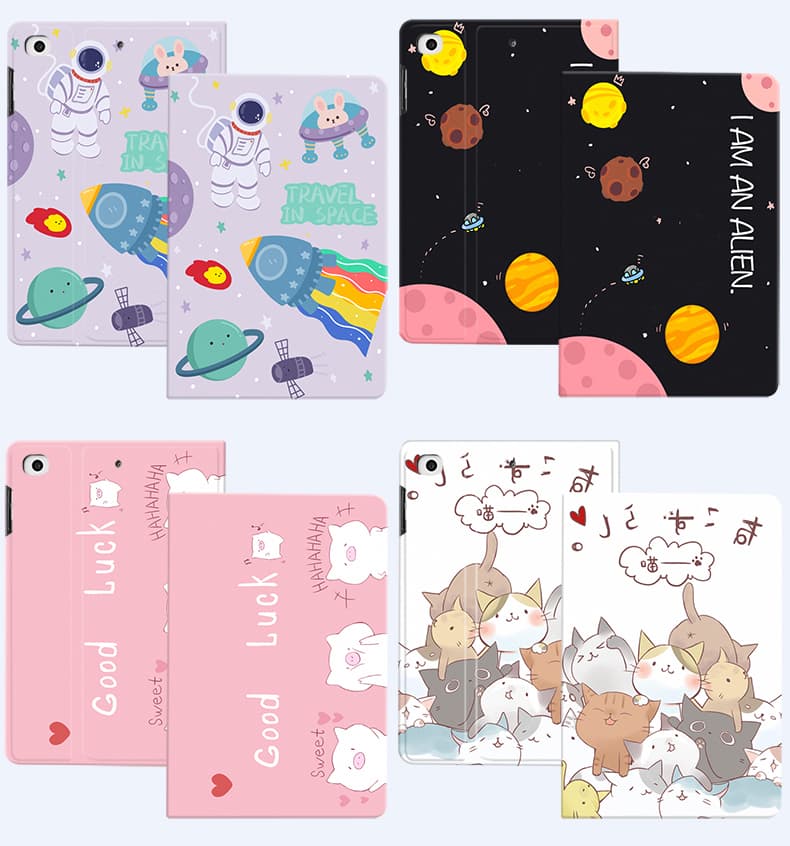 ipadカバー かわいい動物イラスト保護カバー