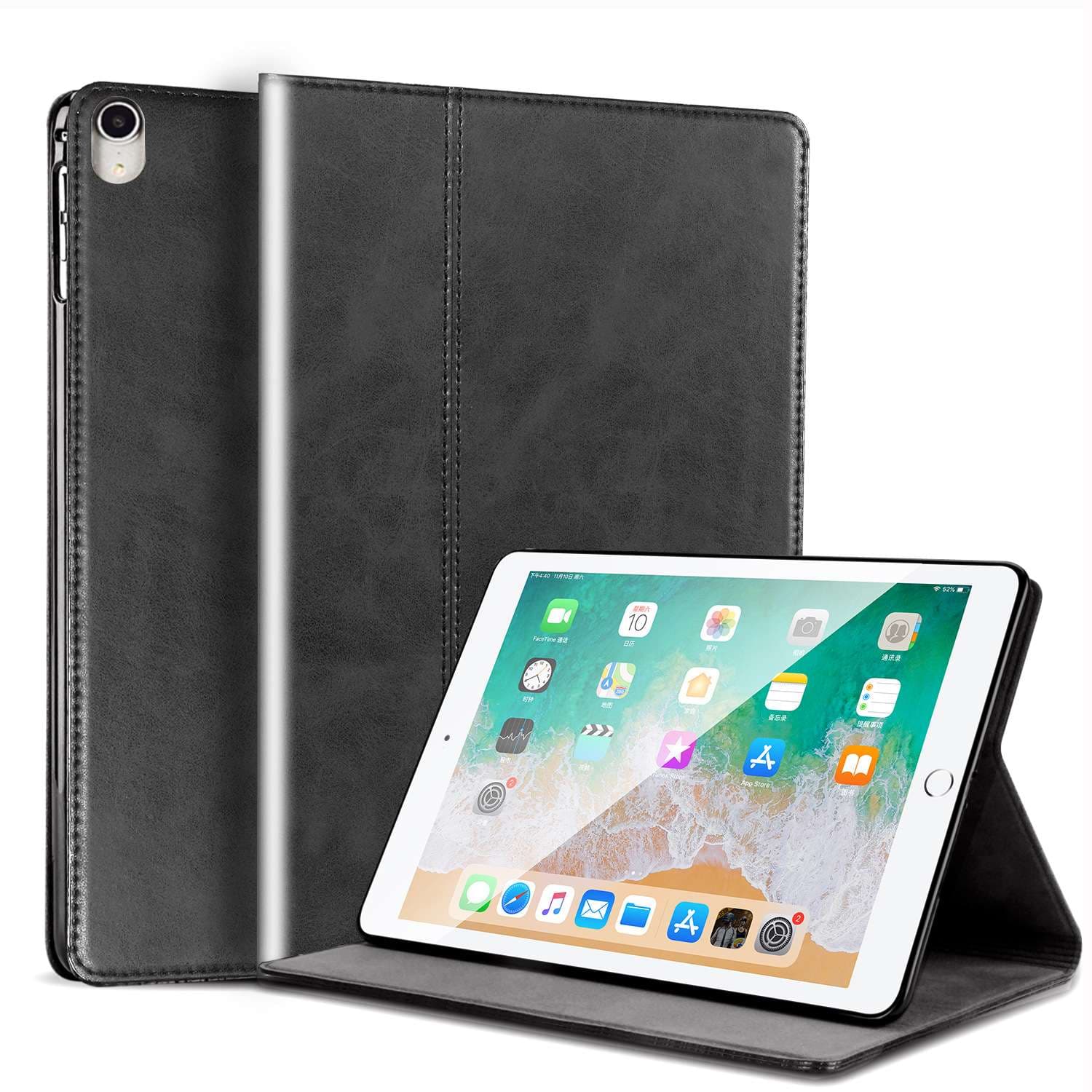 iPadケース 上質な手触り 耐久性抜群の折り畳み式タブレットカバー