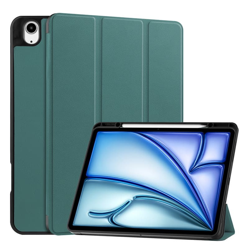 ipadカバー 三つ折り薄型スタンド機能付き耐衝撃保護ケース