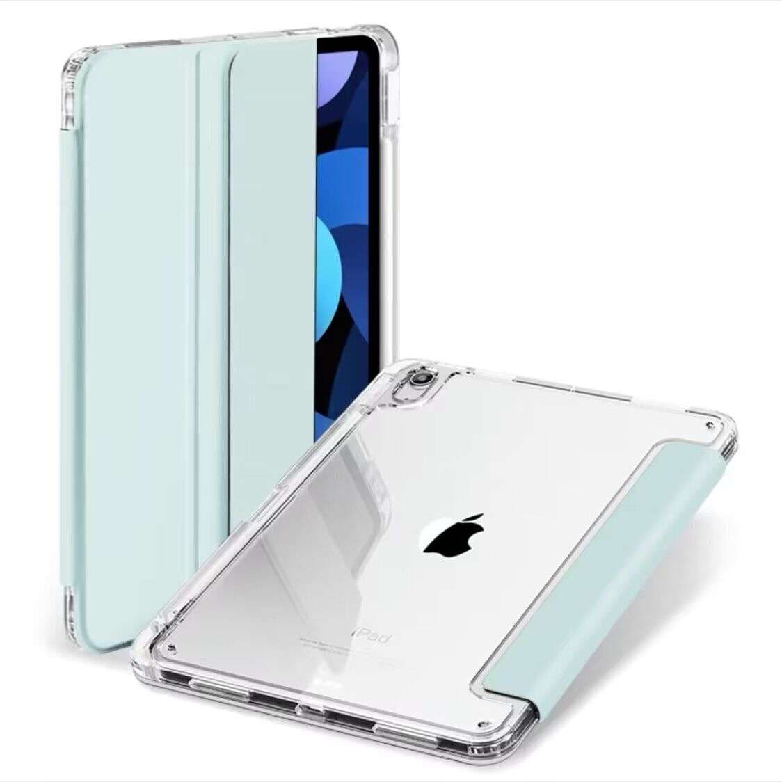iPadケース　半透明背面 三つ折りiPadミニ保護ケース