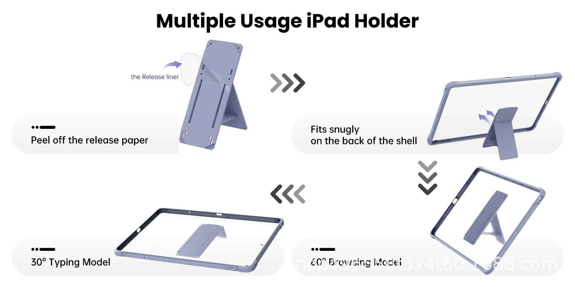 iPadケース　衝撃吸収スタンド機能付きiPad保護ケース