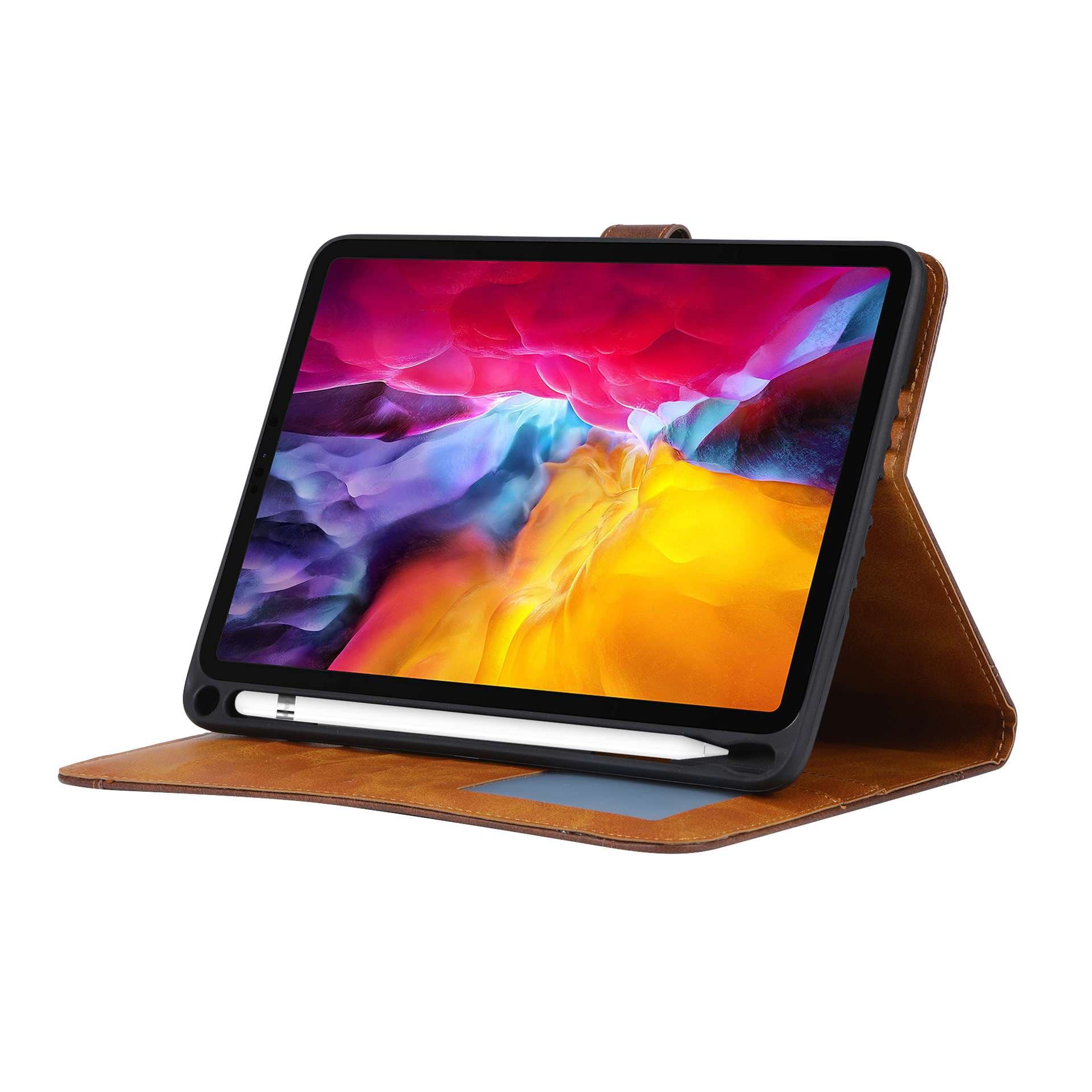 iPadケース　 高級感溢れる多機能手帳型タブレットケース