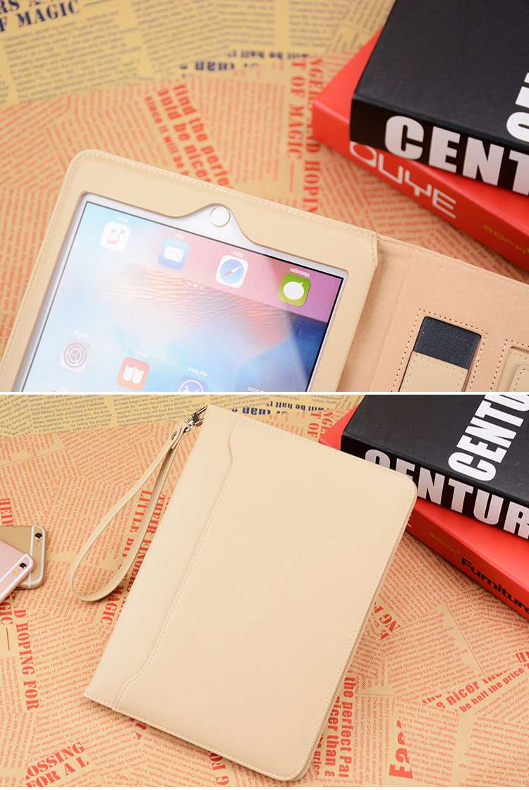 iPadケース　多機能ハンドル付きiPad第9世代用レザーケース