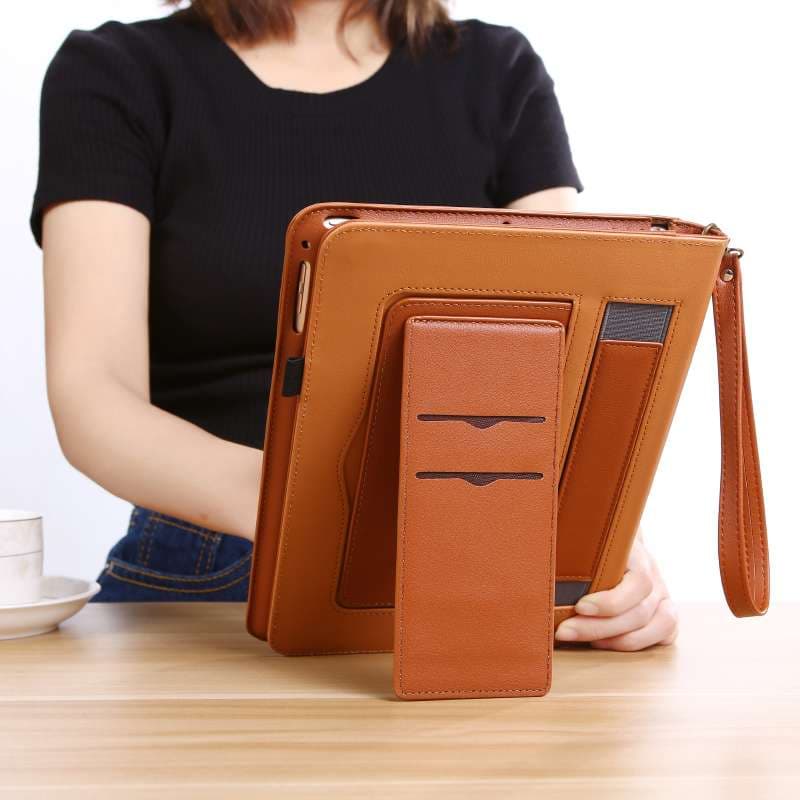 iPadケース 高級感漂う手帳型スタンド機能付き保護ケース