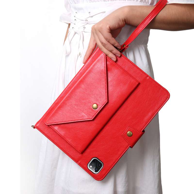 iPadケース　 多機能ショルダー付きレザー調タブレットケース