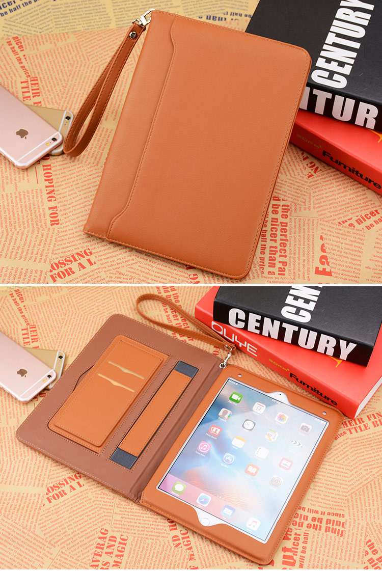 iPadケース　多機能ハンドル付きiPad第9世代用レザーケース