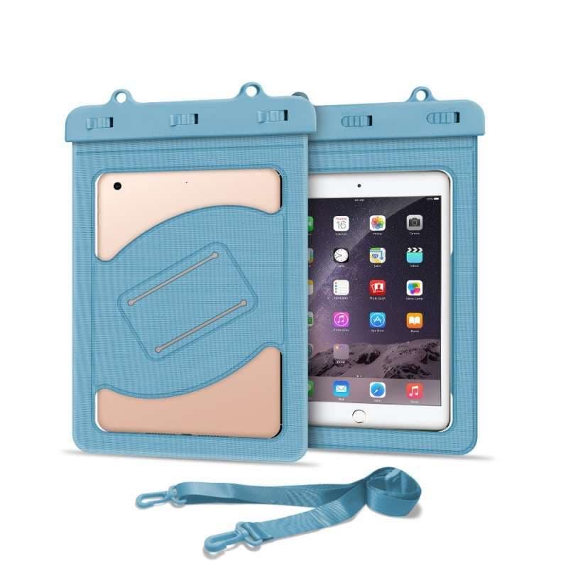 iPadケース　タブレット用防水保護ケース 首掛け紐付き