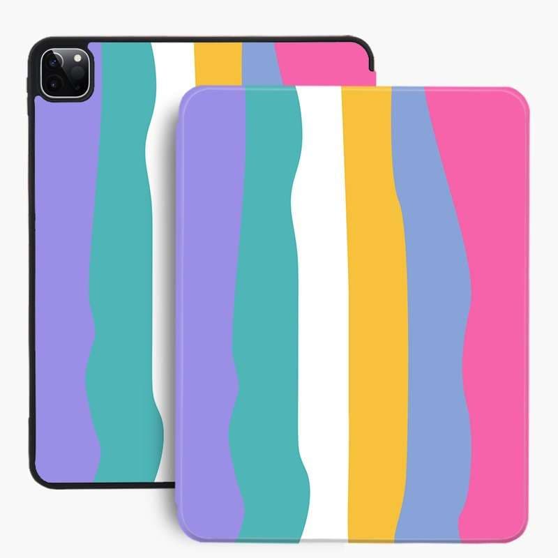 iPadケース　波形デザインのiPad第8世代用保護ケース