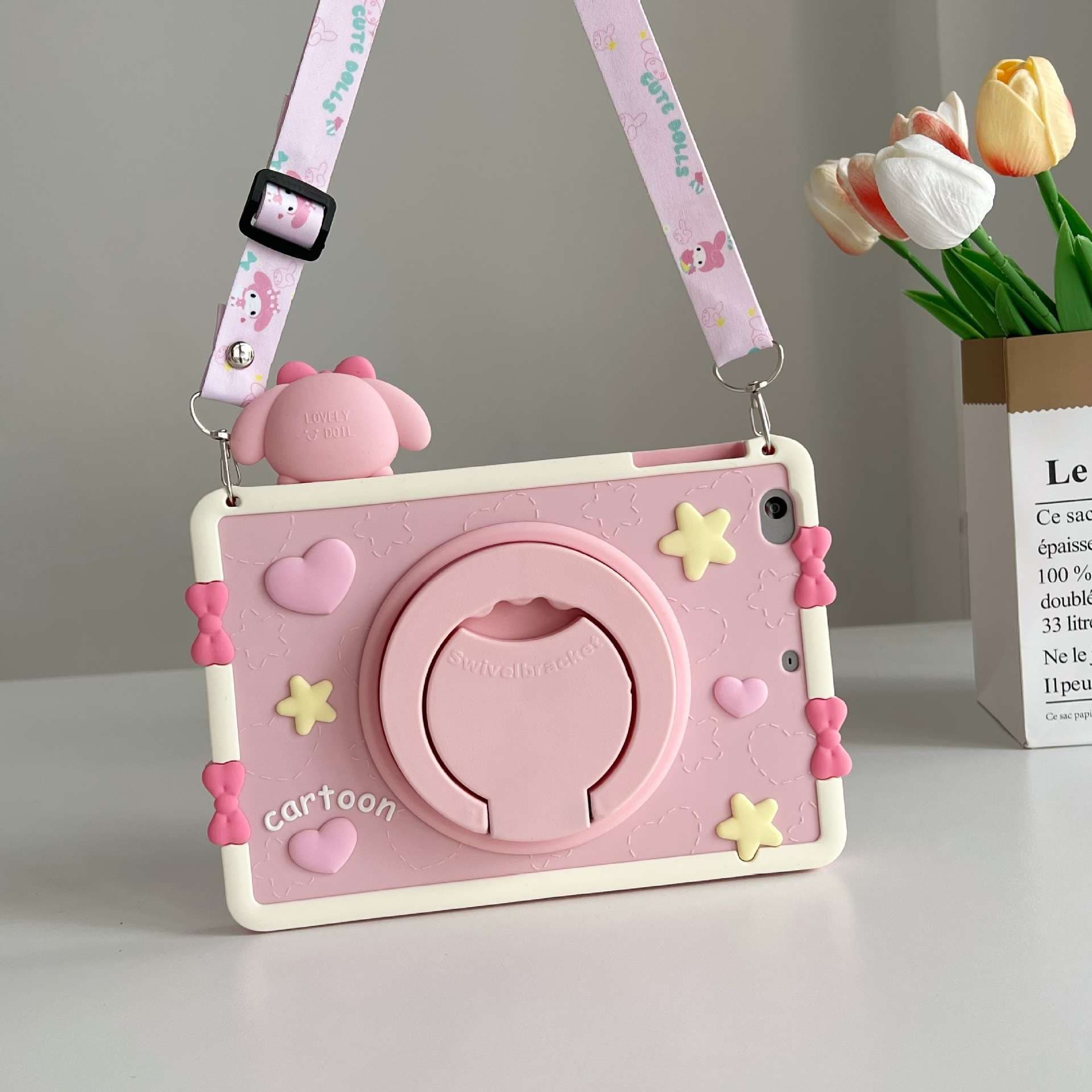 iPadケース かわいいカメラ風 アイパッドケース