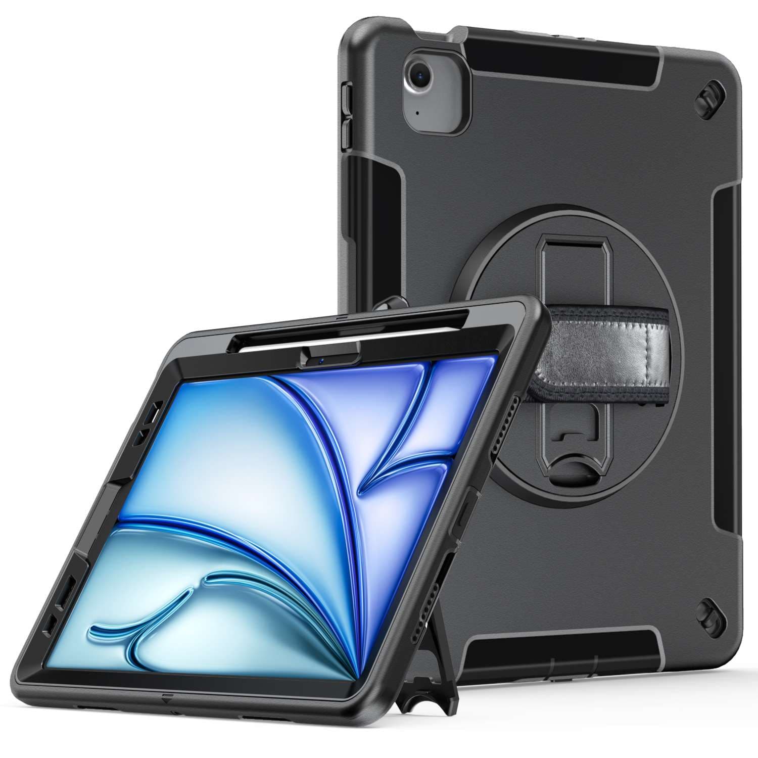 iPadケース　頑丈保護アイパッド第6世代用スタンド付きケース