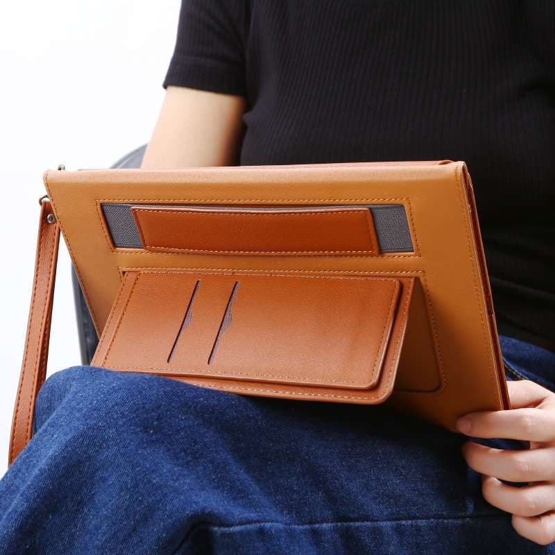 iPadケース 高級感漂う手帳型スタンド機能付き保護ケース