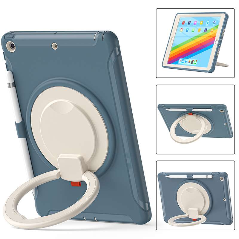 iPadケース　回転スタンド付き 耐衝撃 アイパッドエア保護ケース
