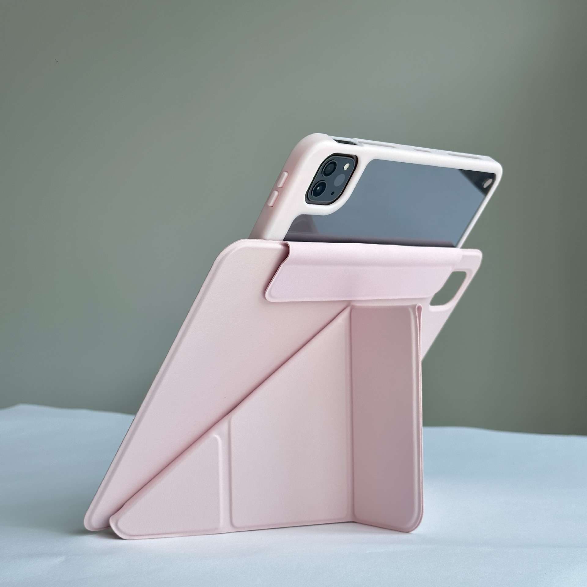 iPadケース　 折り紙風スタンド機能付き保護ケース