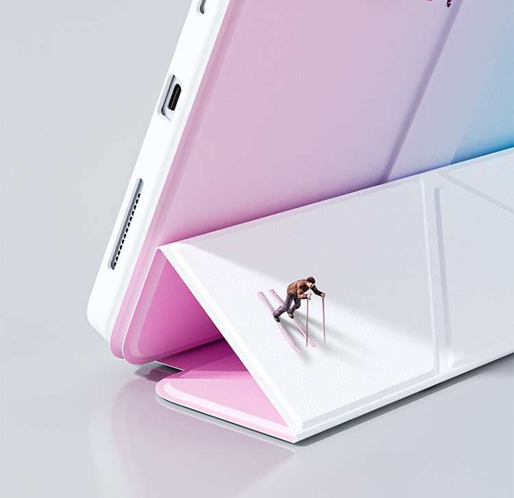 iPadケース　折り畳み式 アイパッド第10世代用保護カバー