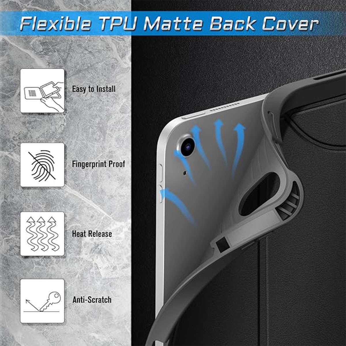 iPadケース　 高機能折り畳み式タブレットカバー