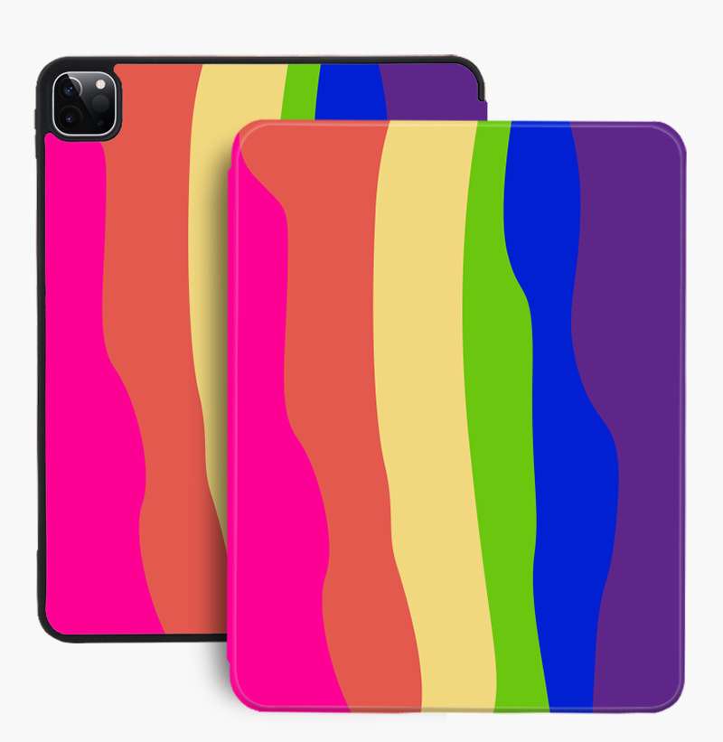 iPadケース　波形デザインのiPad第8世代用保護ケース