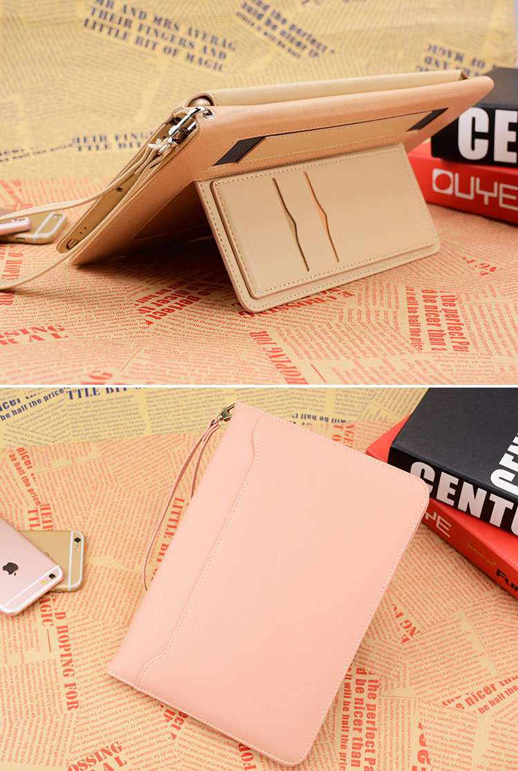 iPadケース　多機能ハンドル付きiPad第9世代用レザーケース