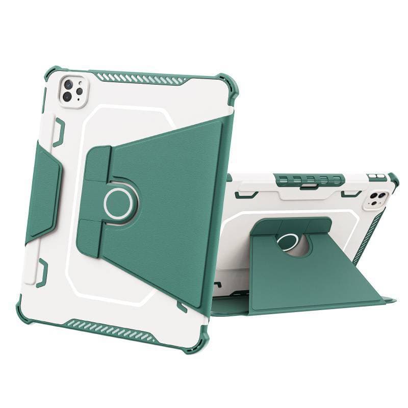 ipadカバー 多機能回転式耐衝撃アイパッドカバー
