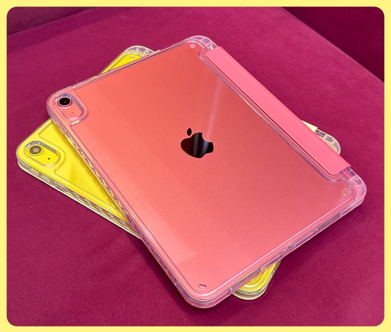 ipadカバー 透明折り畳みスタンド機能付き保護ケース