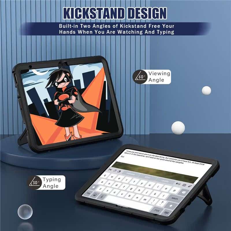 iPadケース　 蜘蛛の巣模様 頑丈保護ケース