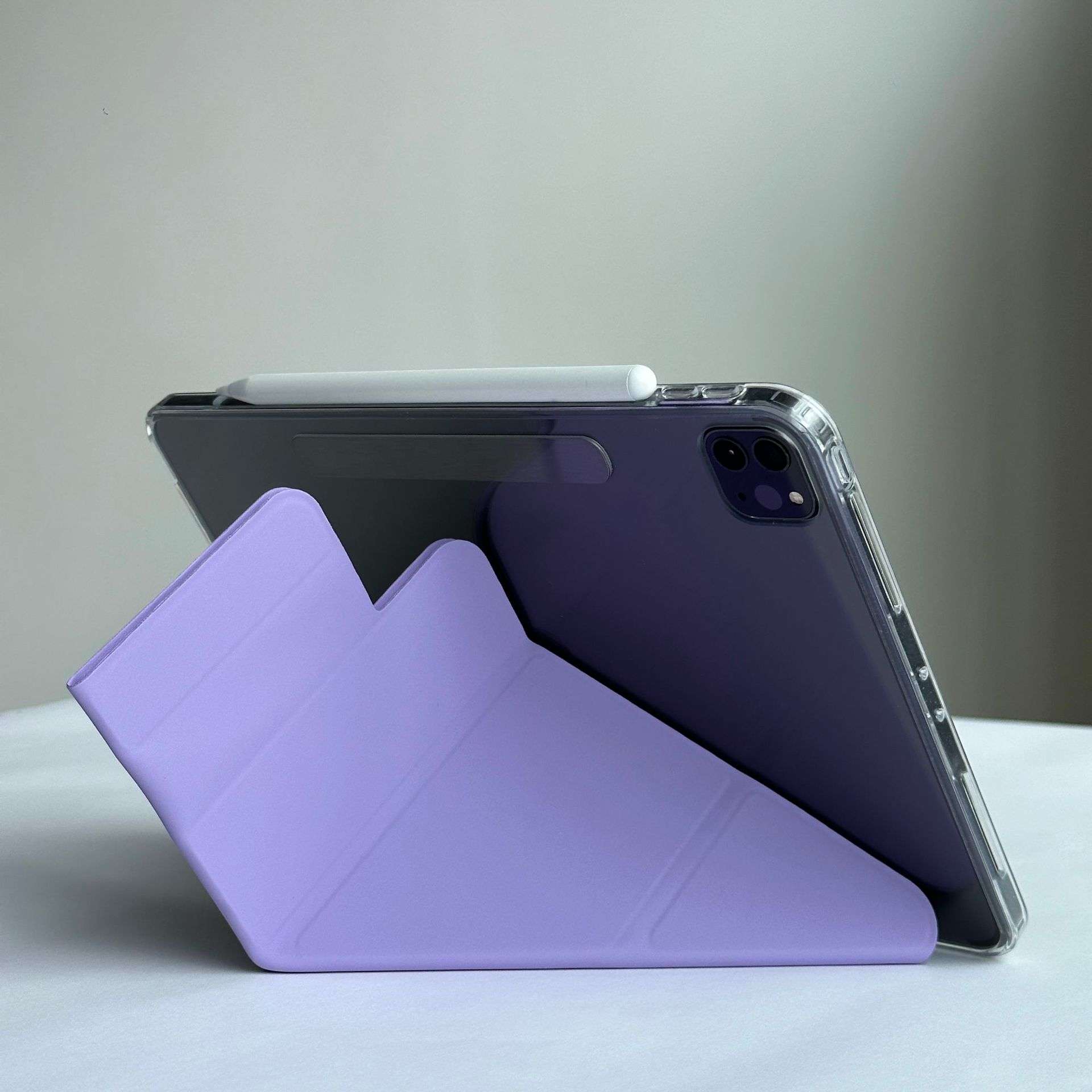 iPadケース　 折り紙風デザイン 薄型保護カバー