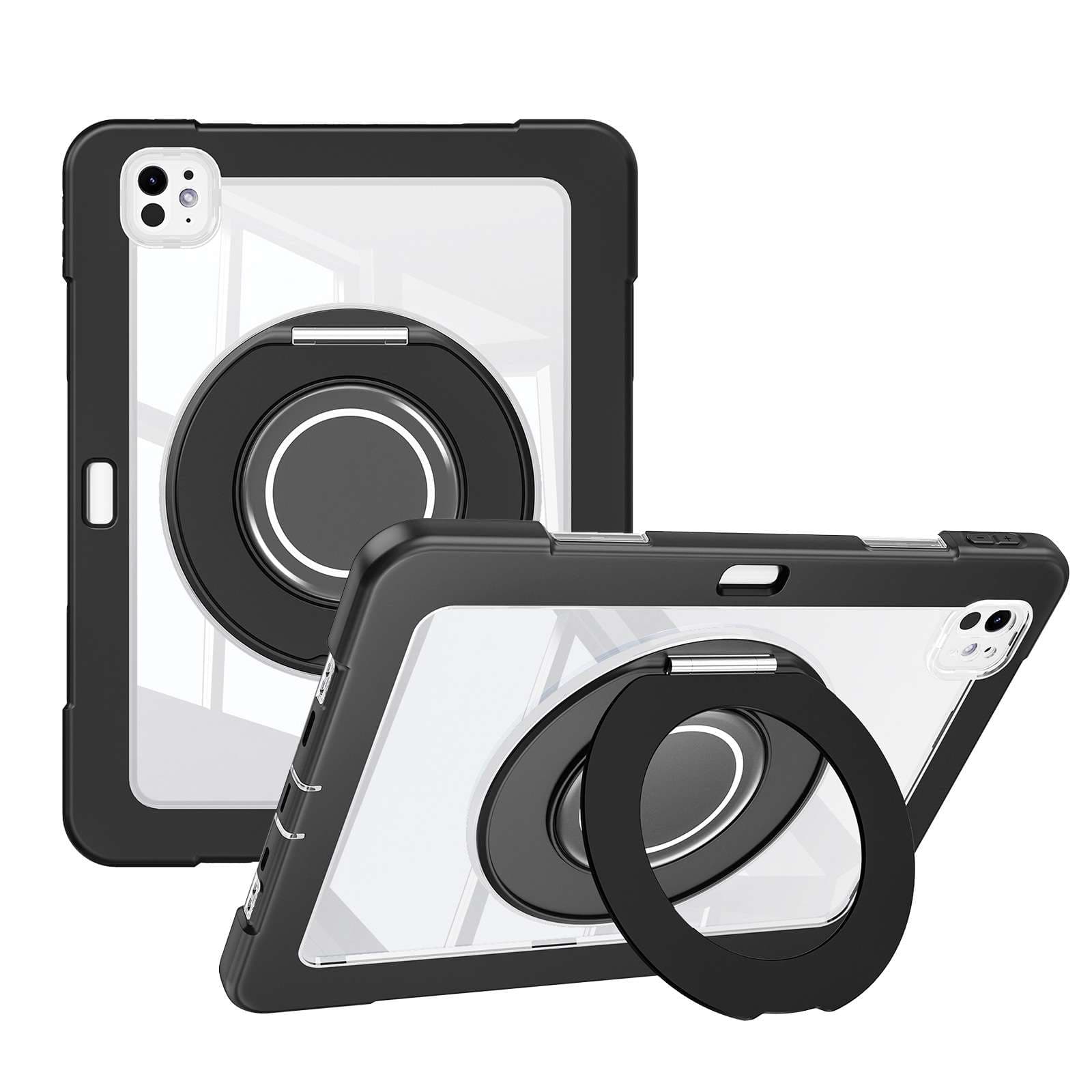 iPadケース　円形スタンド付き 多機能保護ケース