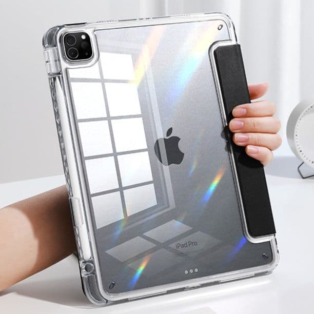 ipadカバー 透明 折りたたみ式保護カバー 