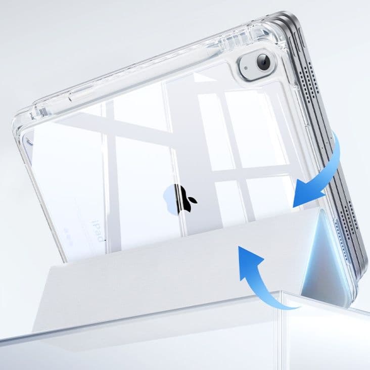 ipadカバー 透明 折りたたみ式保護カバー 