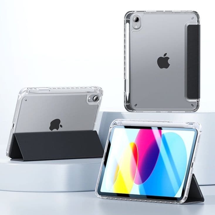 ipadカバー 透明 折りたたみ式保護カバー 