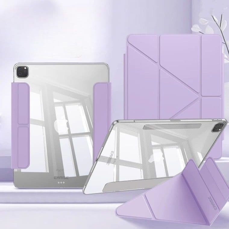 ipadカバー 磁気吸着式透明タブレットケース スタンド機能付き