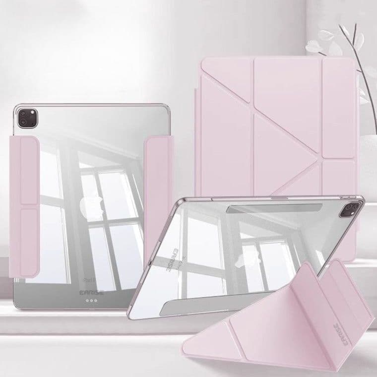 ipadカバー 磁気吸着式透明タブレットケース スタンド機能付き