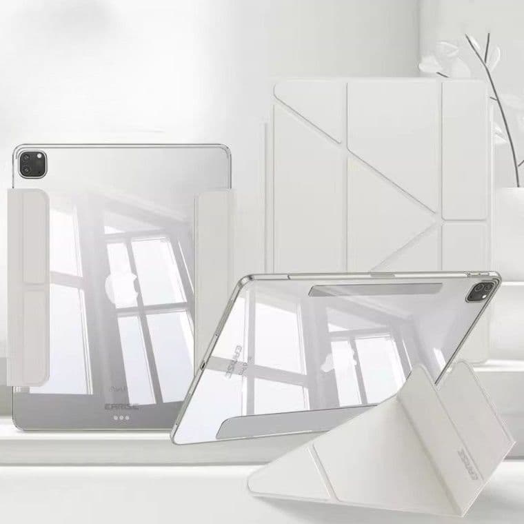 ipadカバー 磁気吸着式透明タブレットケース スタンド機能付き