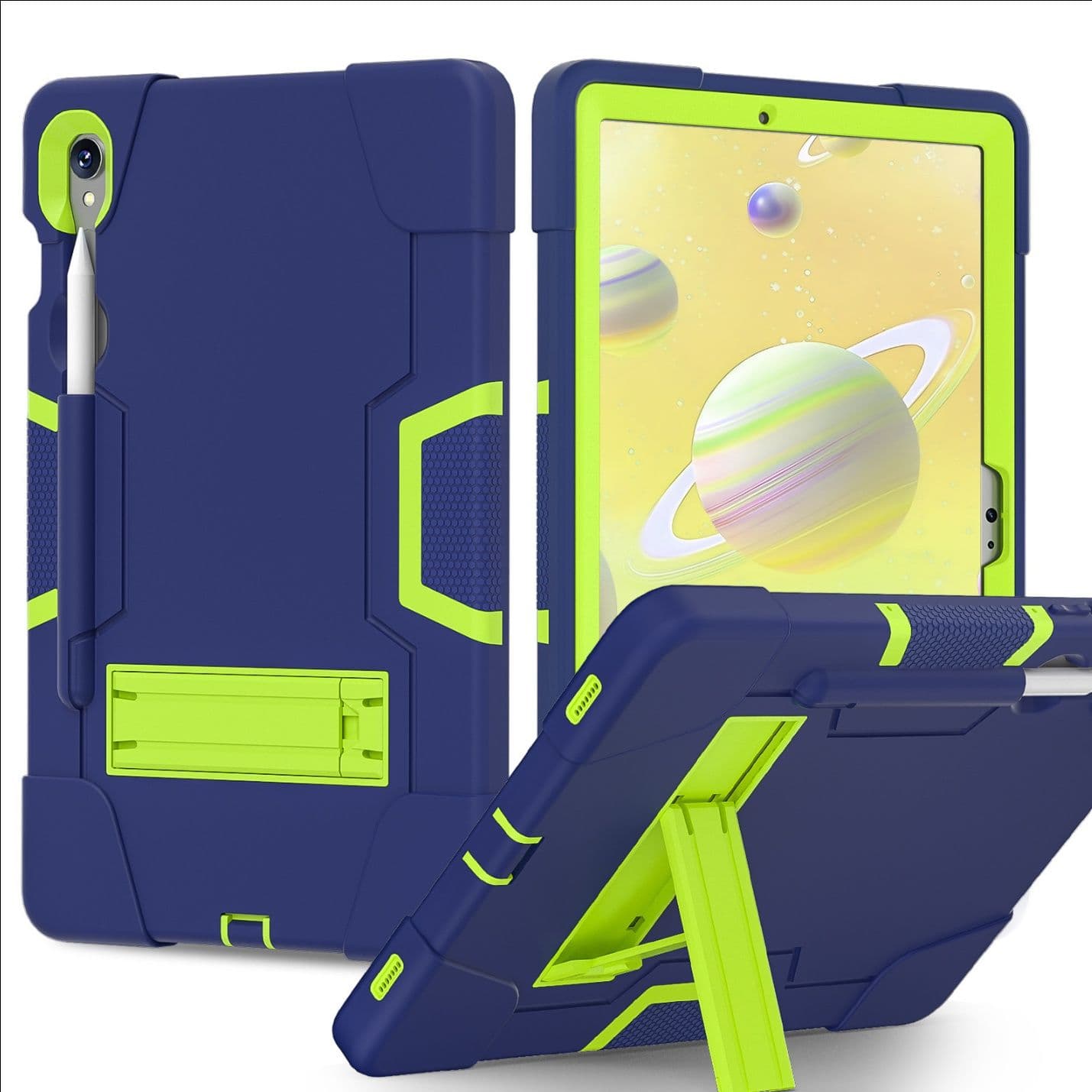 ipadカバー 耐衝撃多機能アイパッドカバー角度調整スタンド付き