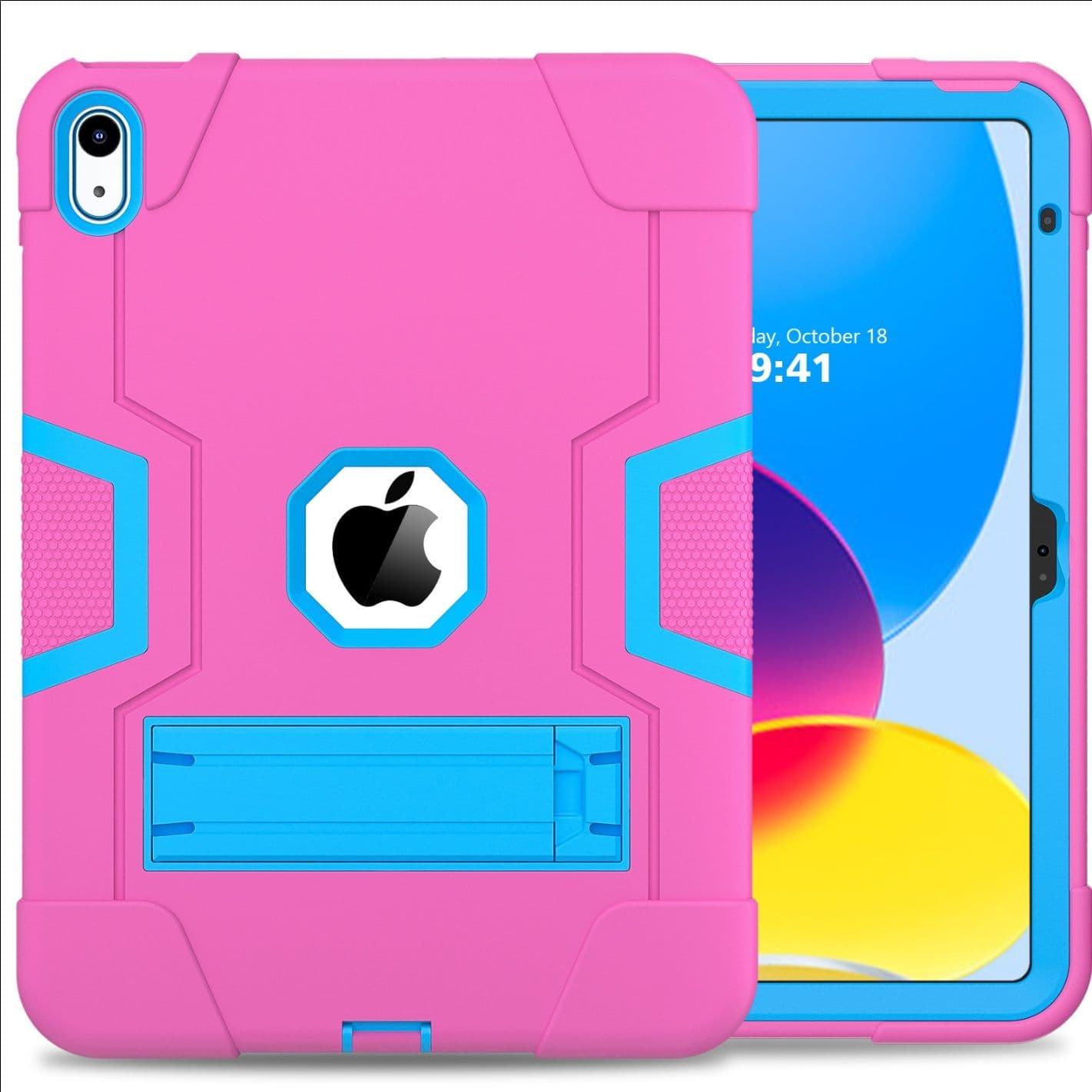 ipadカバー 耐衝撃多機能アイパッドカバー角度調整スタンド付き