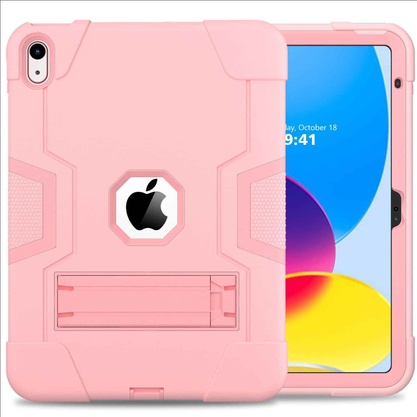 ipadカバー 耐衝撃多機能アイパッドカバー角度調整スタンド付き