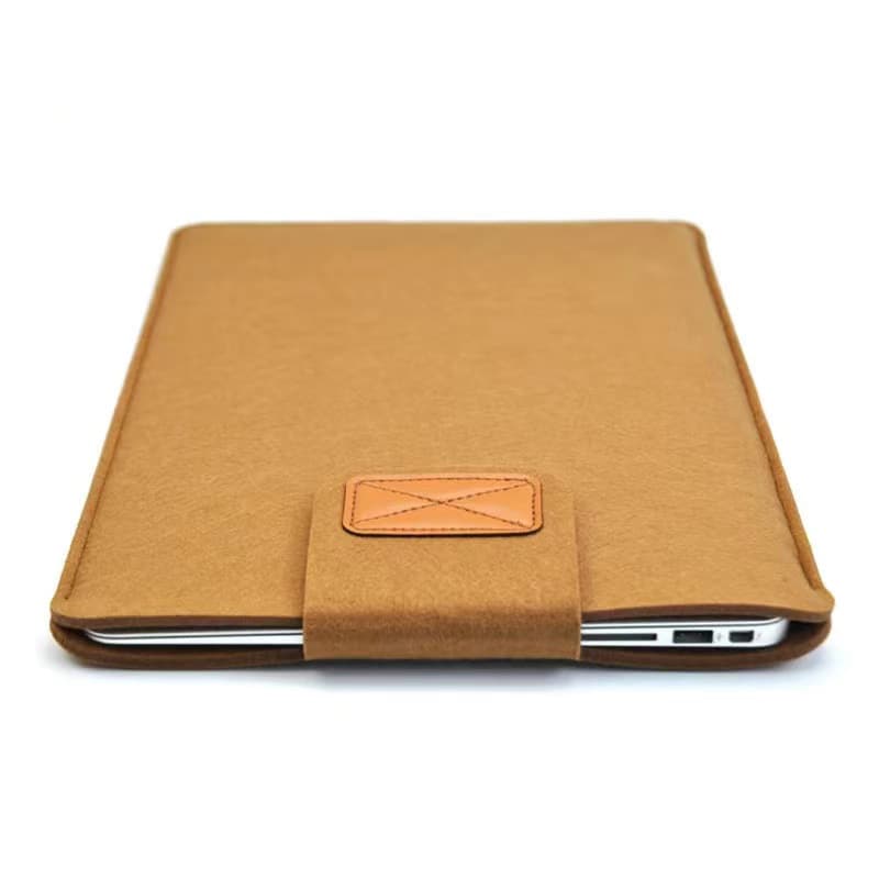 ipadカバー フェルト素材封筒型タブレットケース本革タグ付き