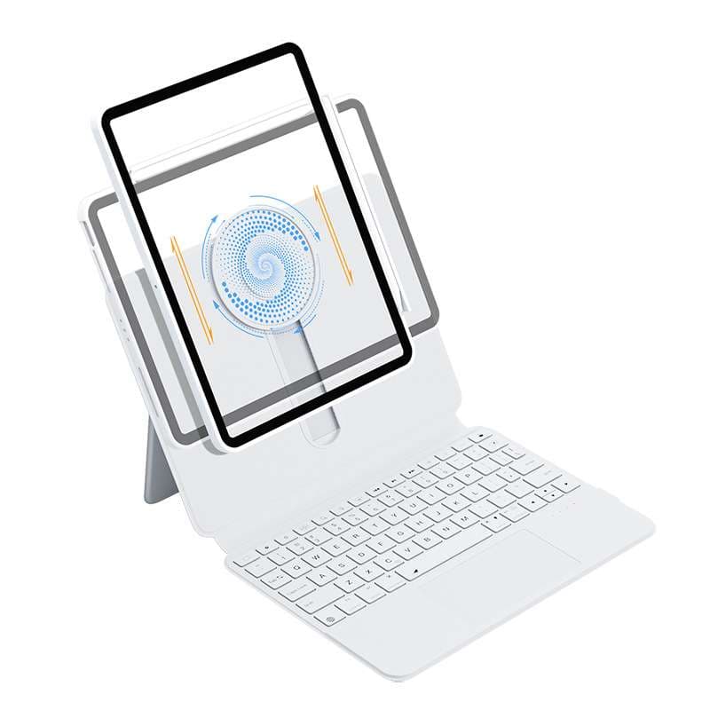 iPadケース 磁石着脱式 保護機能付き タブレット用キーボード付きスタンド