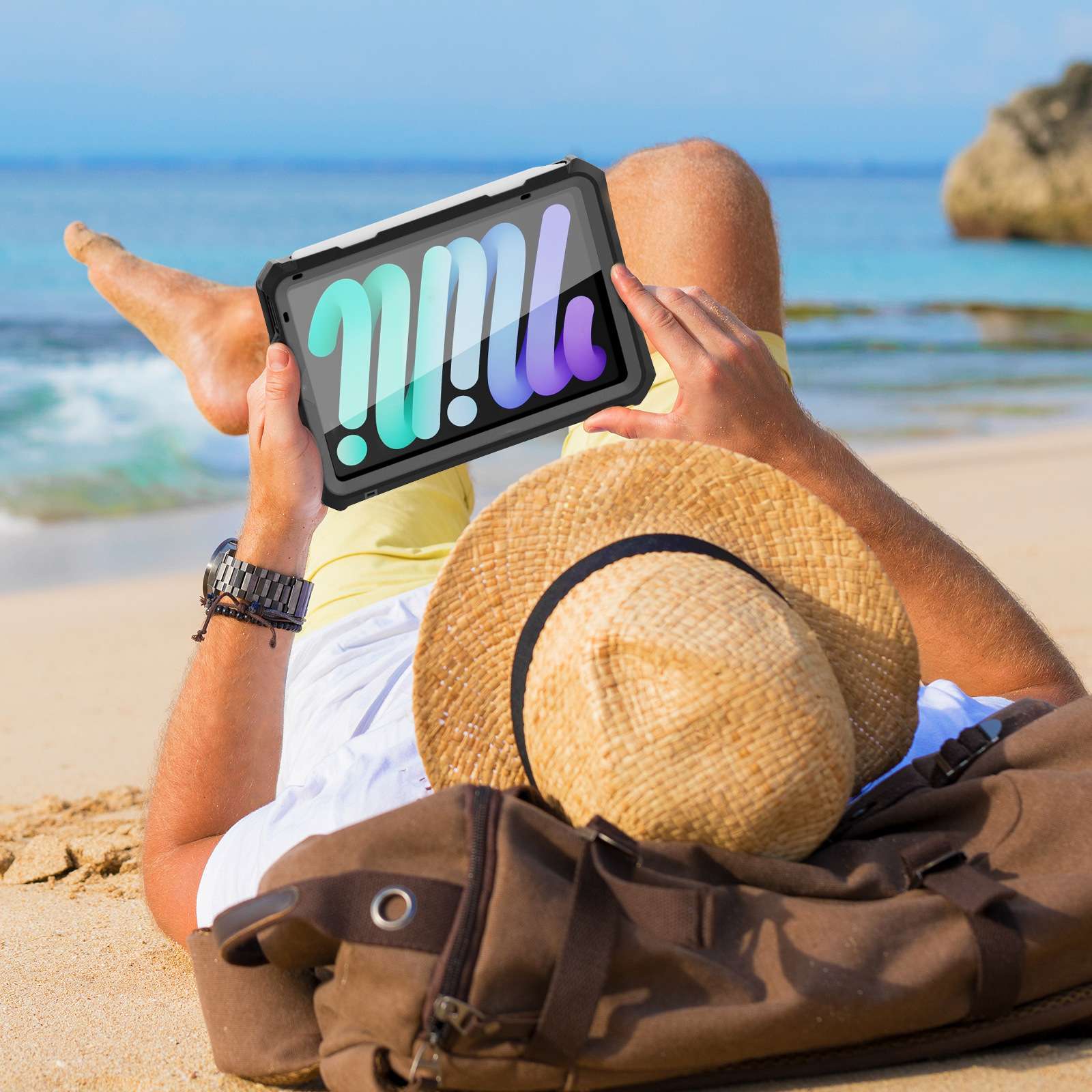 iPadケース 頑丈防水iPadミニ保護ケース
