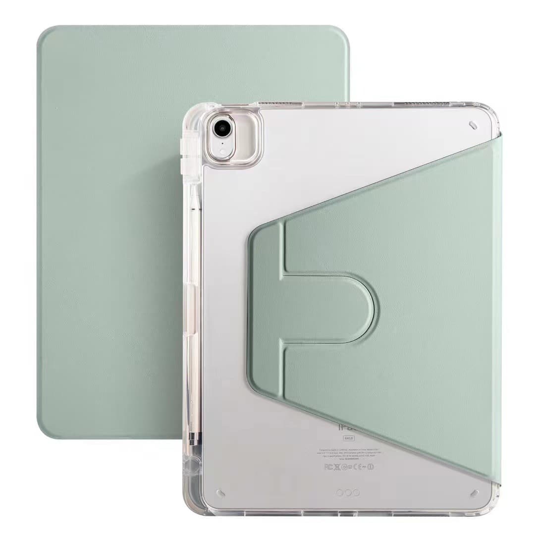 ipadカバー 透明スタンド機能付き耐衝撃保護ケース