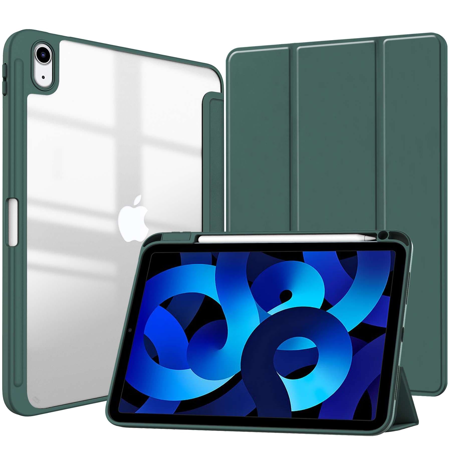 iPadケース 衝撃吸収 透明 保護スタンドケース