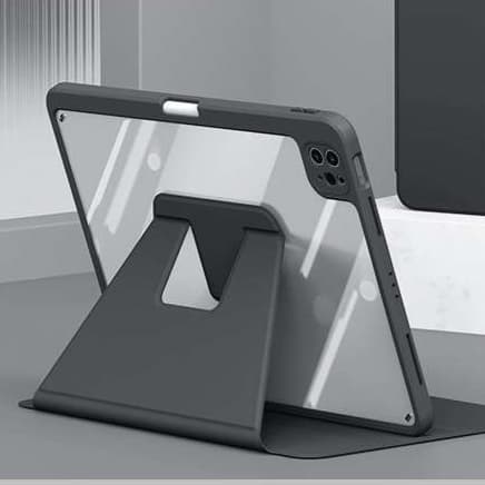 iPadケース 防滴スタンド機能付き透明軽量保護カバー